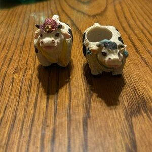 Cow candle holders